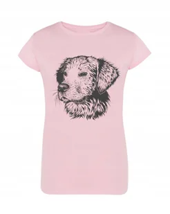 T-Shirt damski nadruk Golden Retriever Rozm.S - Koszulki i topy damskie - miniaturka - grafika 1