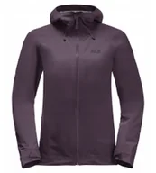 Kurtki i kamizelki sportowe damskie - Jack Wolfskin Highest Peak 3l Jkt W 1115121-2042 Fioletowe XL - miniaturka - grafika 1
