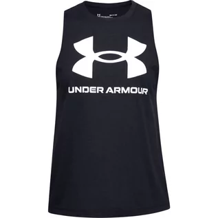 Koszulki i topy damskie - Under Armour, Top sportowy damski, Live Sportstyle Graphic Tank, 1356297-001, Czarny, Rozmiar L - grafika 1