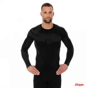Bluza termoaktywna Brubeck Dry z długim rękawem LS13080 czarny/grafit - Bluzy sportowe męskie - miniaturka - grafika 1