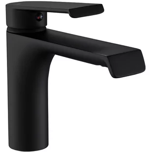 Rea Czarna bateria umywalkowa niska Hass Black (B9964) - Baterie umywalkowe - miniaturka - grafika 1
