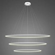 Lampy sufitowe - Altavola Design Lampa wisząca Ledowe Okręgi No.3 150 cm in 3k biała LA075/P_150_in_3k_white - miniaturka - grafika 1