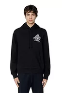 Bluzy męskie - Diesel Męska bluza z kapturem S-Gymnastik Hood-K26, 9xx-0hayt, M - miniaturka - grafika 1