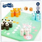 Gry planszowe - Small Foot, drewniany chińczyk Zwierzątka Ludo Animals - miniaturka - grafika 1