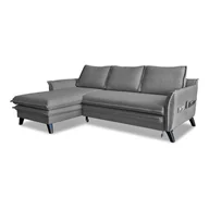 Narożniki - Szary narożnik rozkładany Miuform Charming Charlie, lewostronny - miniaturka - grafika 1