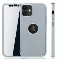 Etui i futerały do telefonów - Etui na telefon komórkowy Apple iPhone 12 Mini Full Case Cover Screen Protector 360 Silver - miniaturka - grafika 1