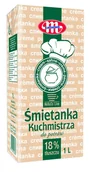 Szybkie dania obiadowe - Śmietanka UHT Mlekovita Kuchmistrza 18% tłuszczu 1 litr - miniaturka - grafika 1