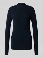 Swetry damskie - Sweter z dzianiny ze stójką model ‘Koni’ - miniaturka - grafika 1