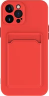 Etui i futerały do telefonów - Ochronne etui na telefon komórkowy iPhone 12 13 14 15 Plus Pro Max Etui na kartę, Kolor: czerwony, Wybierz model: Apple iPhone 12 Mini - miniaturka - grafika 1