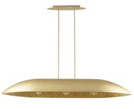 Lampy sufitowe - Kuchenna lampa wisząca nad stół Gondola L 40640 Sigma z żywicy złota - miniaturka - grafika 1