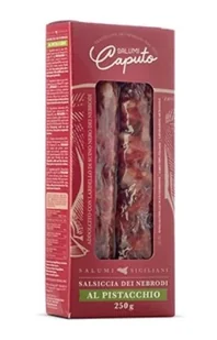 Salsiccia dei Nebrodi al Pistacchio 250g - Salumi Caputo - Pasztet i przetwory mięsne - miniaturka - grafika 1