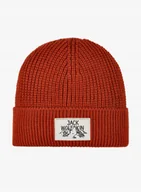 Czapki damskie - Czapka Zimowa Jack Wolfskin Badge Beanie - Rust - miniaturka - grafika 1