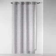 Zasłony - Douceur d'intérieur Zasłona okienna ELEGANTE 140 x 260 cm szara z przelotkami Douceur dinterieur - miniaturka - grafika 1