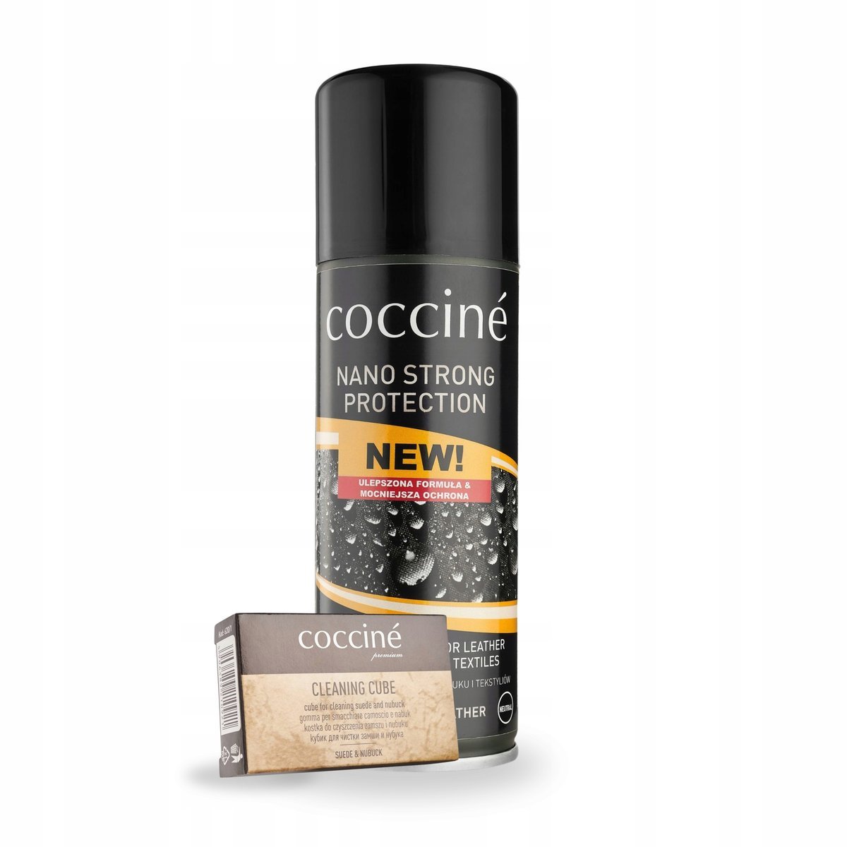 Impregnat do Butów Nano Strong i Gumka do Zamszu Nubuku Coccine Zestaw 2w1