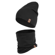 Czapki dla dzieci - Czapka Dziecięca Jesienna Wiosenna Komin Komplet Bawełna Dla Dzieci 48-56 - miniaturka - grafika 1