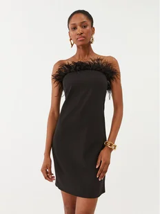 Patrizia Pepe Sukienka koktajlowa 8A1227/A6F5-K103 Czarny Slim Fit - Sukienki - miniaturka - grafika 1