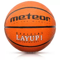 Koszykówka - Meteor Piłka koszykowa Layup 1 pomarańczowy 07123 - miniaturka - grafika 1