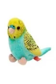 Maskotki i pluszaki - Papuga falista lazurowo-żółta 13cm - miniaturka - grafika 1