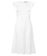 Sukienki - Joe Browns Damska sukienka w stylu vintage z falbankami, na co dzień, biała, 12 - miniaturka - grafika 1