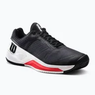 Buty sportowe męskie - Buty do tenisa męskie Wilson Rush Pro 4.0 Clay black/white/poppy red - miniaturka - grafika 1