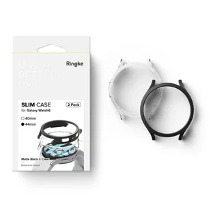 Etui SAMSUNG GALAXY WATCH 6 (44MM) Ringke Slim 2-pack czarne transparentne - Akcesoria do smartwatchy - miniaturka - grafika 8