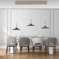 Lampy sufitowe - Lampa wisząca PURE LED Moon, brąz, szkło/aluminium 3-punktowa - miniaturka - grafika 1