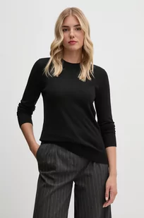 Calvin Klein sweter wełniany damski kolor czarny lekki K20K207452 - Swetry damskie - miniaturka - grafika 1
