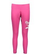 Spodnie sportowe damskie - Reebok Legginsy w kolorze różowym - miniaturka - grafika 1