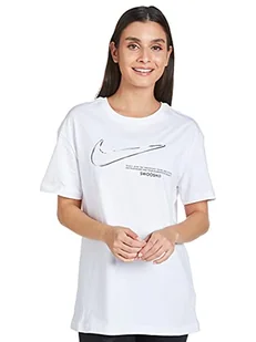 Nike Damska koszulka W NSW Tee Boy Swoosh - Koszulki i topy damskie - miniaturka - grafika 1