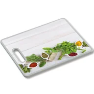 Deski do krojenia - Deska do krojenia Kesper biały szary zielony polipropylen 30 cm x 38 cm x 1,2 cm - miniaturka - grafika 1