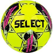 Piłka nożna - Piłka nożna Select Hala Futsal Attack v22 żółto-różowa 17623 - rozmiar piłek - 4 - miniaturka - grafika 1