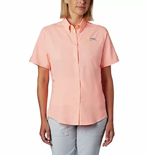 Koszulki i topy damskie - Columbia Damska koszulka z krótkim rękawem Tamiami Ii Tiki Pink L - grafika 1