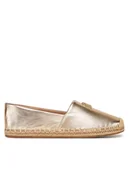 Espadryle damskie - Tommy Hilfiger Espadryle FW0FW08652 Złoty - miniaturka - grafika 1