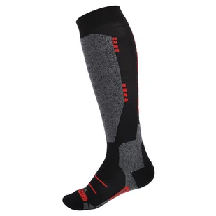 Skarpety narciarskie Blizzard Wool Sport Ski Merino black/red - Skarpety termoaktywne - miniaturka - grafika 1