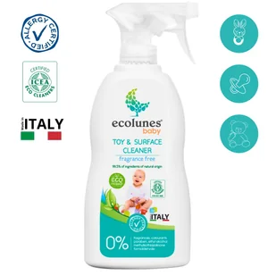 Hipoalergiczny spray do czyszczenia zabawek bezzapachowy 300 ml ECOLUNES - Dezynfekcja - miniaturka - grafika 1