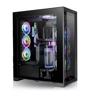 Obudowa CTE T500 Full Tower ARGB 14cmx3 Tempered Glassx2 - Czarna - Obudowy komputerowe - miniaturka - grafika 1