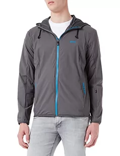 BOSS Męska bluza z kapturem na deskorolce, Ciemnoszary 21, 3XL - Bluzy męskie - miniaturka - grafika 1