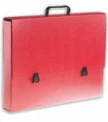 Szkolne artykuły papiernicze - Tadeo Trading Teczka z rączką A3 czerwona - miniaturka - grafika 1