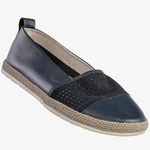 Półbuty Damskie Skórzane Buty Na Wiosnę Lato Jezzi Granatowe 1-7969 40 Granatowy - Półbuty damskie - miniaturka - grafika 1