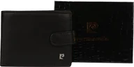 Portfele - Pierre Cardin Oryginalny Czarny Portfel Męski Skórzany Duży RFID Secure - miniaturka - grafika 1