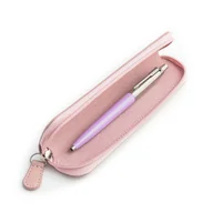 Zestawy piśmiennicze - Zestaw prezentowy długopis Parker Jotter Originals Liliowy z różowym etui - miniaturka - grafika 1