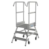 Rusztowania - KRAUSE Pomost jezdny 2x3 stopnie z dwustronnym wejściem i stopniami o klasie poślizgu R13 821430 - miniaturka - grafika 1