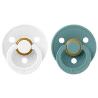 Smoczki uspokajające - Bibs Colour 2-Pack White & Island Sea S Smoczek Uspokajający Kauczuk Hevea - miniaturka - grafika 1