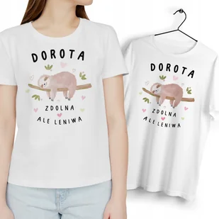 Dla Doroty T-Shirt koszulka biała Na Prezent z Dowolnym Nadrukiem Zdjęciem - Koszulki i topy damskie - miniaturka - grafika 1