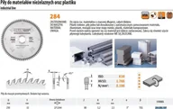Tarcze do pił - CMT PIŁA HM 250x32x3,2/2,5 Z=80 DO MATERIAŁÓW NIEŻELAZNYCH I PLASTIKU - miniaturka - grafika 1