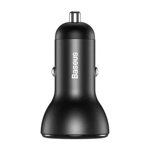 Baseus ładowarka samochodowa USB / USB Typ C 45 W 5 A SCP Quick Charge 4.0+ Power Delivery 3.0 ekran LCD szary (CCBX-C0G) - Ładowarki samochodowe - miniaturka - grafika 5