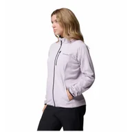 Bluzy sportowe damskie - Bluza damska Columbia Essential Hike™ Grid Fleece Full Zip Rozmiar: L / Kolor: fioletowy - miniaturka - grafika 1