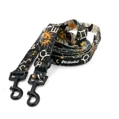 Smycze dla psów - Długa Smycz Dla Psa Przepinana Regulowana Zodiak Psiakrew, Szerokość 2,5 Cm, Karabińczyk 6Cm Czarny-300 Cm - miniaturka - grafika 1