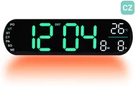 Zegary - Zegarek JVD Zegar sieciowy LED DH5502.4 cyfry 7,5 cm, termometr, budzik, wersja czeska - miniaturka - grafika 1