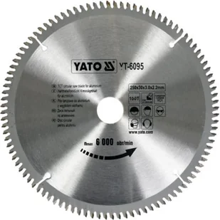 YATO Piła tarczowa do aluminium 250x30x100 mm YT-6095 - Tarcze do pił - miniaturka - grafika 1